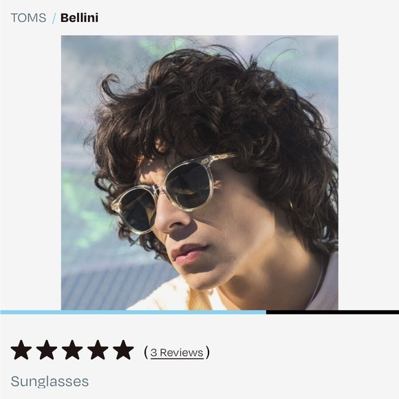 Brand New in box TOMS Bellini Sunglasses in Vintage Crystal-Green Grey - Picture 3 of 10